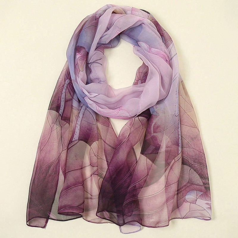 Silk Neck Scarf - Marque de luxe femmes plage écharpe
