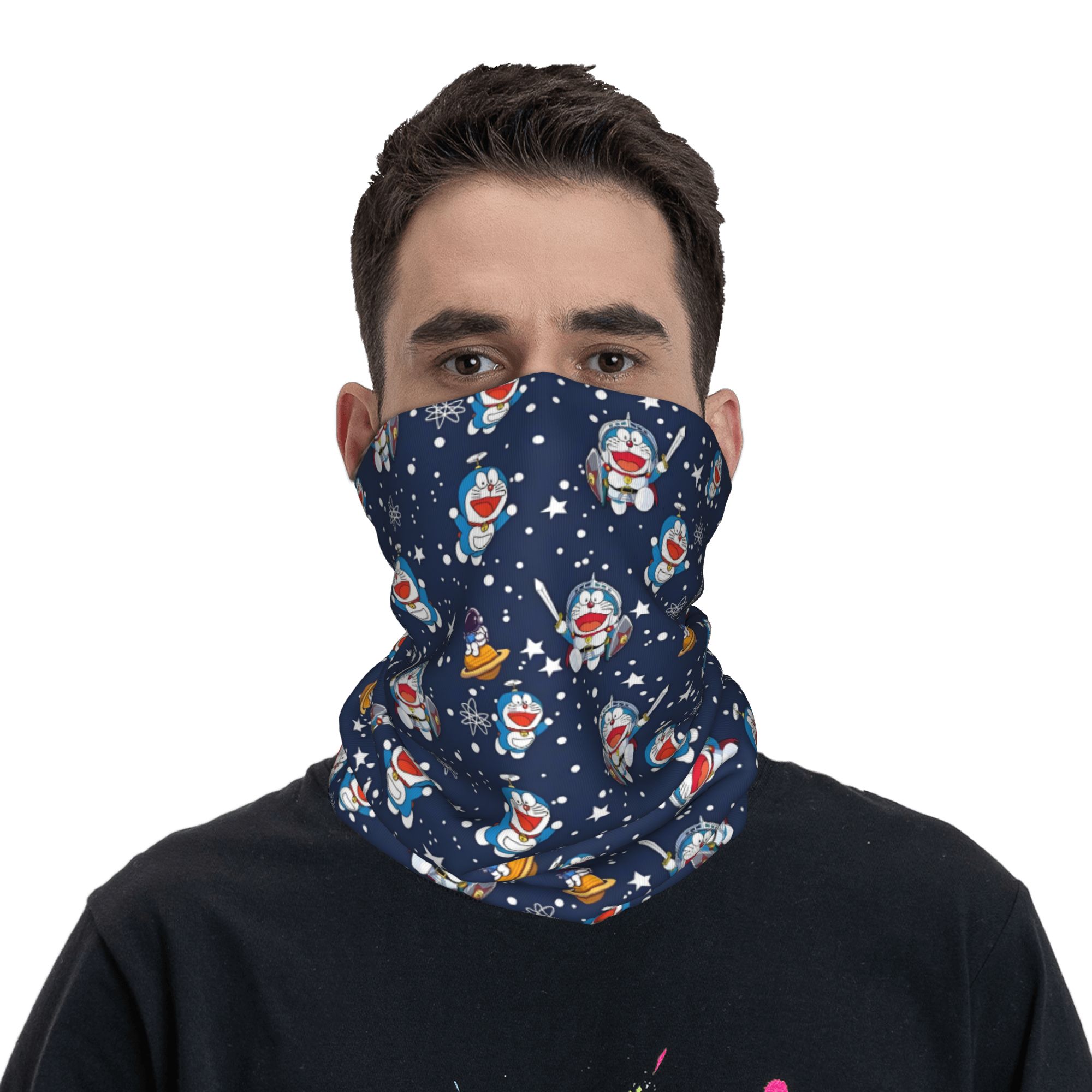 Neck Warmer Tube - Cache-cou bandana personnalisé Doraemon pour homme