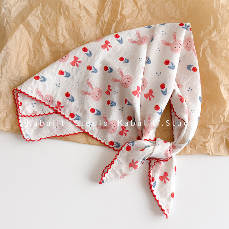 Écharpe carrée en coton et lin - Ascot Neck Scarf avis et prix