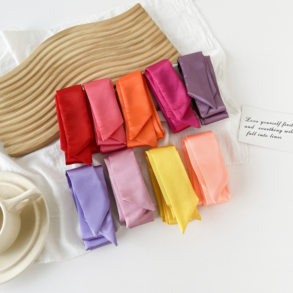 Foulard fin en satin couleur u - Bow Tie Pre Tied avis et prix