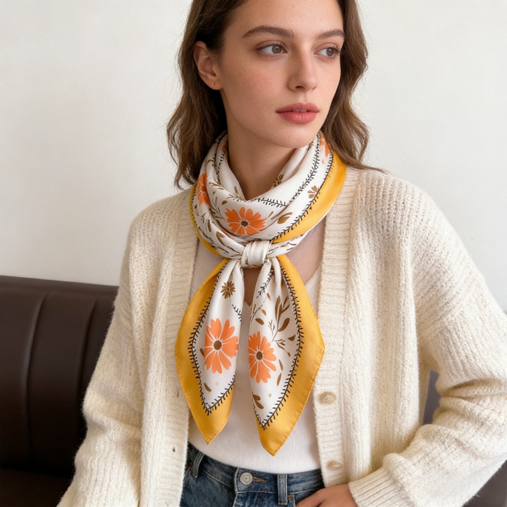 1 pièce, nouveau foulard en so - Silk Neck Scarf avis et prix