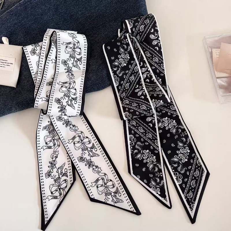 Écharpe longue double face noi - Ascot Neck Scarf avis et prix