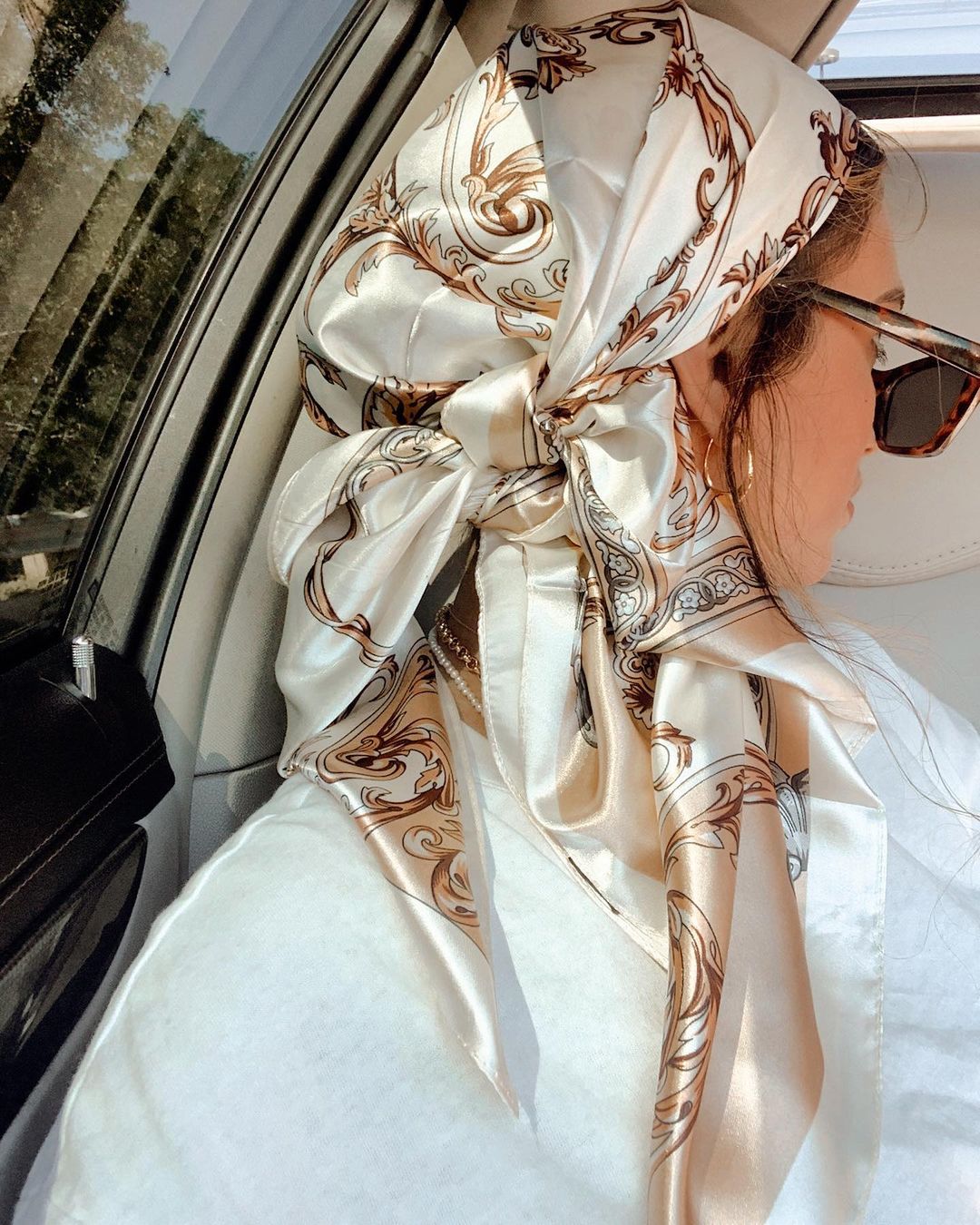 Foulard carré en Satin pour fe - Face Scarf Mask avis et prix